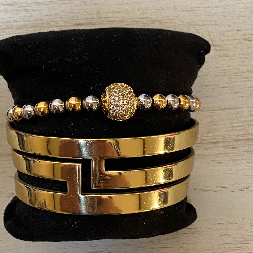 Rustic Cuff gold set